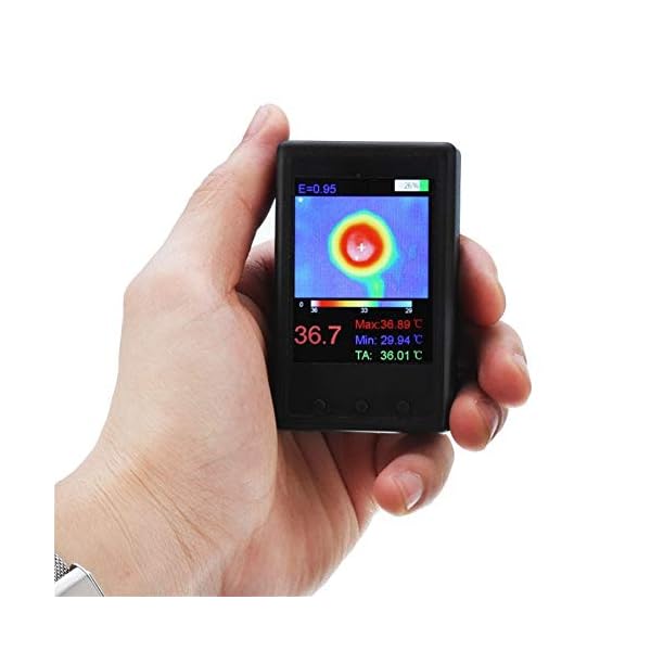MOMIN Infrarot-Wärmebildkamera Hand Thermographie-Kamera Infrarot-Temperatursensor Digital-Infrarot-Wärmebildkamera… – Bild 3
