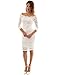 PattyBoutik Women Off Shoulder Floral Lace Twin Set Dress