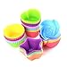 Wisdompark 24 Pack Silicone Cupcake Liners, Nonstick/Heat Resistant/Reusable Silicone Muffin Baking Cups Silicone Jelly Molds