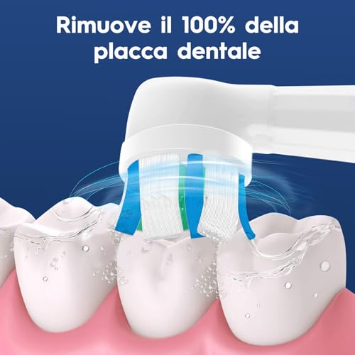 Pack of 10 IO Replacement Toothbrush Heads Compatible with Oral B IO 2/3/4/5/6/7/8/9/10 Electric Toothbrushes, Brush Head Compatible with Oral B IO for Cleaning Teeth (Black/White)
