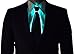 NEON NIGHTLIFE Light Up Neck Tie for Men, Aqua