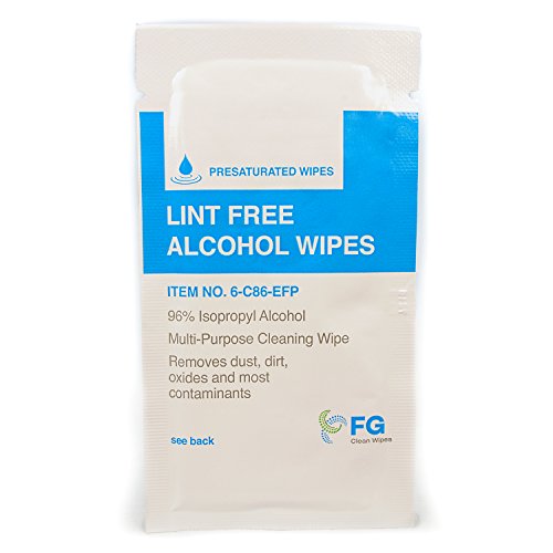 Fg clean wipes 6-c86 lint free presaturated wipes (box …