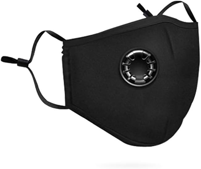 Dewanxin Dust Mask,with 1 Valves and 2 Activated Carbon Filters,Activated Carbon Dustproof Mask,Filtration of Dust,PM2.5,for Woodworking Mowing Sanding Running Cycling Outdoor Activities