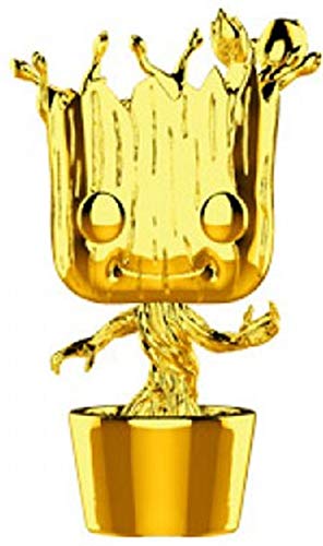 Marvel Studio's 10th Anniversary - Dancing Groot (Gold Chrome) Funko Pop! Vinyl Figure (Includes Compatible Pop Box Protector Case)