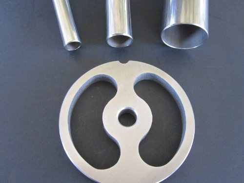 Smokehouse Chef Meat Grinder Sausage Stuffer Tubes Stuffing Kidney Plate Disc Size 22