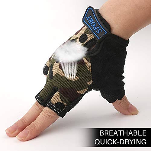 NATURE Ann Boy Girl Kid Child Children Half Finger Fingerless Short