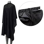 Salon Sundry Professional Hair Salon Nylon Cape with Snap Closure - 50" x 60" Black