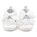OOSAKU Baby Girls Shoes Wedding Party Slipper (0-3 Months, White A)