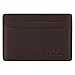 Villini Leather Slim Credit Card Holder - Front Pocket Wallet - Minimalist Card Case (Brown)