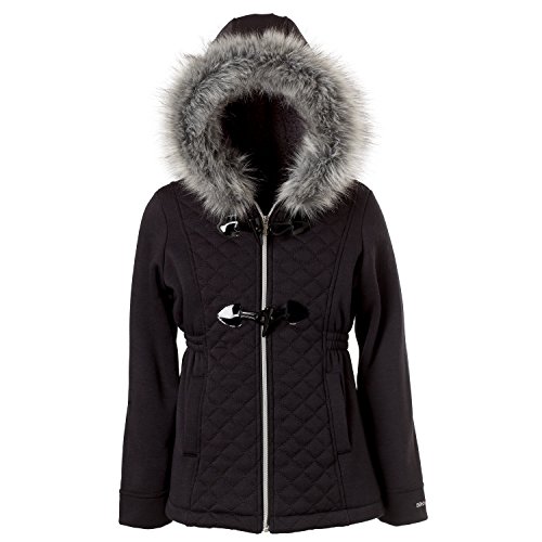 Limited too big girls quilted fleece coat, toggle butto…