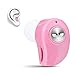 Mini Invisible Bluetooth Earbud,V4.1 Stereo Wireless Bluetooth Earphone with Built-in Mic,Sports Noise Cancelling in-Ear Headphone for iPhone Samsung and Other Android Phones (Pink)