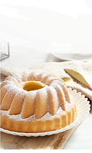 Silicone Bundt Pan Cake Nonstick Fulted Molds Tube for Baking