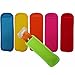 Popsicle holders - Ice Pop Sleeves - Bright Colors Neoprene Freezer Insulator For Ice Cream Bags - Pack of 6