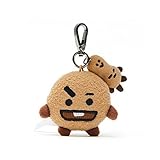 BT21 Official Merchandise by Line Friends - SHOOKY Character Doll Keychain Ring Cute Handbag Accessories