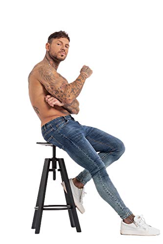 GINGTTO Super Skinny Jeans for Men 