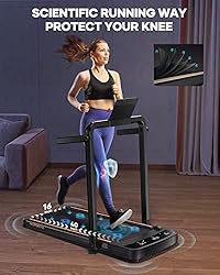 HomeTro 2 in 1 Under Desk Treadmill, Folding