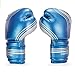 Sanabul Core Boxing Gloves (Blue/Silver, 16 oz)