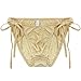 FEESHOW Men's Silky Fastening String Bikini Briefs Bulge Pouch Underwear Swimwear