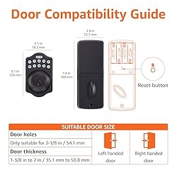 Amazon Basics Electronic Keypad Deadbolt Door Lock