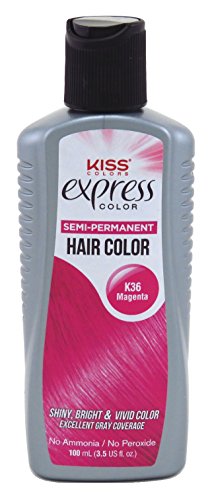 Kiss Express Color #K36 Semi-Permanent Magenta 3.5 Ounce (100ml)