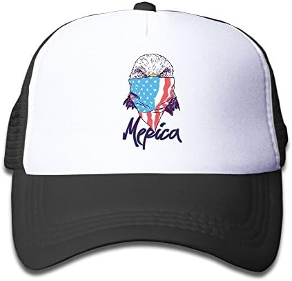 Gdgd1 Caps USA Mullet Eagle Children Cool Adjustable Hip Pop Hat Mesh Baseball Caps