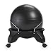 Gaiam Classic Backless Balance Ball Chair – Exercise Stability Yoga Ball Premium Ergonomic Chair for Home and Office Desk with Air Pump, Exercise Guide and Satisfaction Guarantee, Charcoal