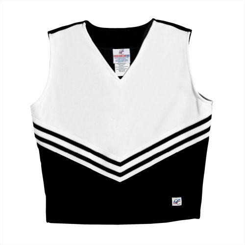 V-Neck Cheerleading Shell, A2L, Black
