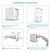 Cam Camera Wall Mount Bracket, Weather Proof 360° Protective Plastic Housing Cover Case and Adjustable Mount for Cam V2 V1 and Ismart Spot Camera Indoor Outdoor (Clear-3 Packs)