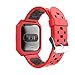 Kartice Compatible with Fitbit Versa Bands Silicone Shockproof Protective Case Soft Shatter-Resistant Silicone Sport Bands Replacement Strap (Red)