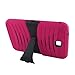 [Rhino] Hot Pink Heavy Duty rugged impact Hybrid Case with Build In Kickstand Protective Case For Samsung Tablet Galaxy Tab 3 7