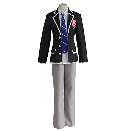 Mtxc Men's Date A Live Cosplay Shido Itsuka Male Raizen High School Uniform Size Medium Black