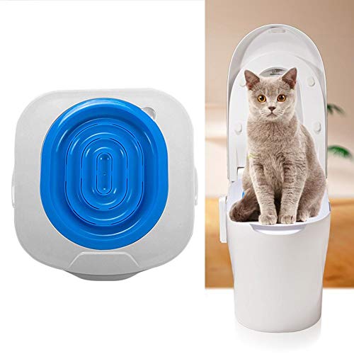 Jocestyle Cat Toilet Training Kit Cat Toilet Trainer Plastic Litter Box Toilet Training Pet Cleaning Supply