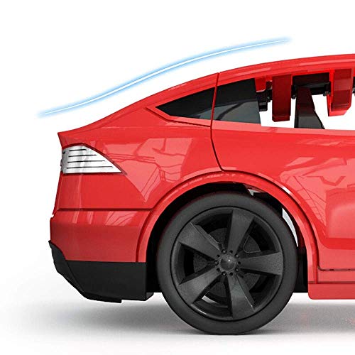 SSBH Tesla Rechargeable 2.4G RC Vehicle Sports Race Model Radio Controlled Electric Toy Car Children's Wireless Remote Control Racing Drift Open Door Drifting/Stunts Toys for Kids Girls Easter - Thumbnail 4