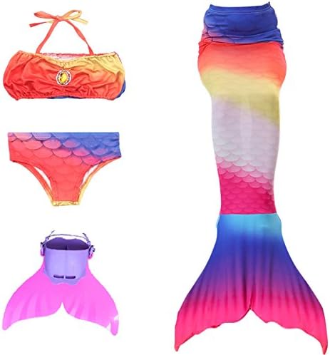 Mermaid Tail For Swimming Girls Mermaid Swimsuit Swimmable Tail With Mono-fin