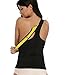 LAZAWG Women Sweat Slimming Vest For Workout Weight Loss Hot Neoprene Sauna Racerback Shirt Body Shaper Tank Top No Zip Black Large
