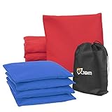 JBM Cornhole Bag 8 Color Available ( Pack of 8 ) Weather Resistant Cornhole Bags with Recycled Plastic Pellets for Tossing Corn Hole Game - Free Carrying Bag Included
