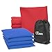 JBM Cornhole Bean Bags (Set of 8) Weather Resistant Duck Canvas Cornhole Bag with Free Portable Drawstring Bag for Tossing Corn Hole Game - Regulation Size & Weight