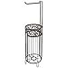 iDesign Vine Metal Free Standing Toilet Paper Tissue Holder, Cannister for Kids', Guest, Master, Office Bathroom, 6.25
