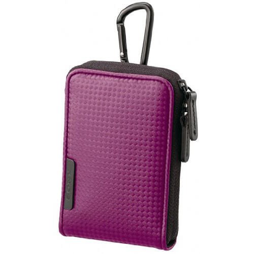 Sony Sporty Carrying Case with Carabineer for Webbie MHS-PM1 & Bloggie MHS-PM5 - Violet
