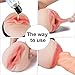 Male Masturbator Cup - CyberSkin Stealth Double Stroker Vagina & Mouth with Adjustable Suction Cup, Realistic Blow Job Deep Throat Stroker Pocket Pussy Adult Sex Toys Removable for Male Masturbation