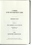 A model land development code : proposed official draft, complete text and commentary : submitted by the council to the members of the American Law Institute for discussion at the fifty-second annual meeting on May 20, 21, 22, and 23, 1975