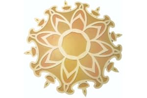 ADITRI CREATION DIY MDF Readymade Round Designer Rangoli Mat Easy to Use Rangoli Template Easy to Fill Wooden MDF Rangoli Boards for Indian Traditional Festival Diwali Decoration Home Decor(Size:- 12 Inch Diameter)