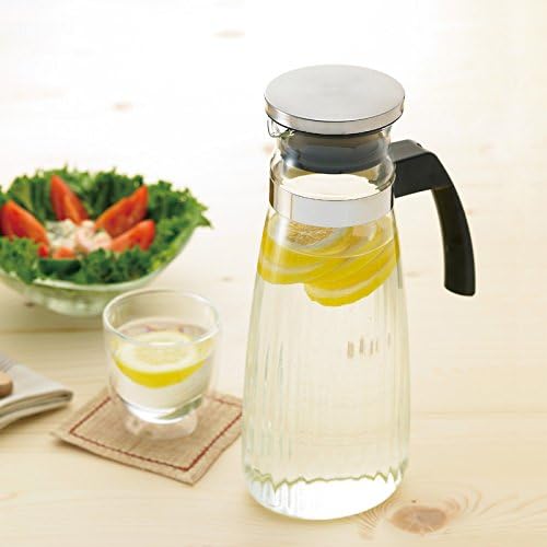 Amazon Co Jp Iwaki イワキ 耐熱ガラス ピッチャー 冷水筒 楕円型 1 3l オーバルサーバー 麦茶 お茶 ポット Kt297k Sv ホーム キッチン