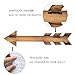 AHXML Wooden Arrow Shape Wall Decor, Decoration for Indoors, Wooden Arrow Shape Route Sign, Road Sign, Guidepost for Outdoors, Set of 2