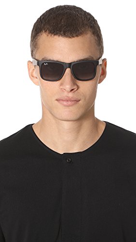 Ray-Ban JUSTIN - RUBBER BLACK Frame GREY GRADIENT Lenses 51mm Non-Polarized