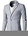 H2H Mens Business Single Button Blazer Jacket with various colors GRAY US M/Asia L (CMOBL01)