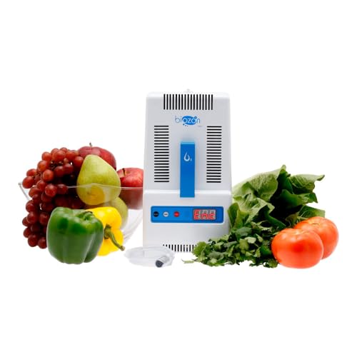 BIOZON Biozon Plus Generador de Ozono para Aire y Agua, Purificador para Ambientes, Frutas y Verduras, Eliminación de Olores, Uso Doméstico, Cobertura hasta 120 m³, Diseño Compacto