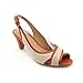Easy Spirit Senza Peep Toe Slingbacks Shoes Beige Womens