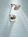 Delta Faucet Ashlyn 17 Series Dual-Handle Shower Faucet, Shower Trim Kit with Single-Spray Touch-Clean Shower Head, Stainless T17264-SS (Valve Not Included)