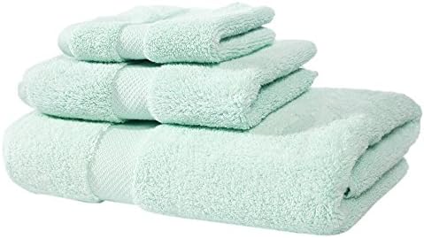 Textrade USA Zero Twist Towel (Set Of 3), Aqua